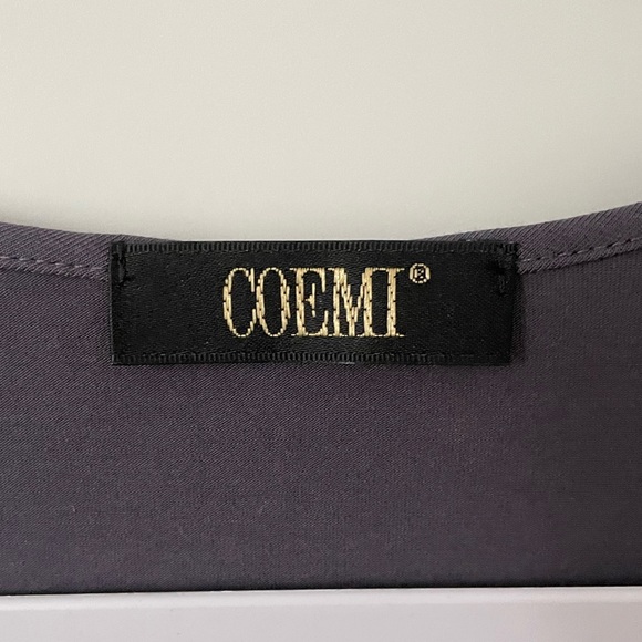 Coemi Dusty Gray Lace Tank Top - Picture 3 of 7